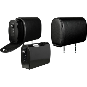 The Headrest Safe Company Slide Headrest Safe and Non-Safe Bundle Black Vinyl