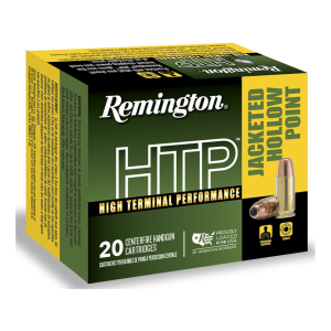 Remington High Terminal Performance (HTP) 45 ACP Ammo 230 Grain Jacketed Hollow Point Box of 20
