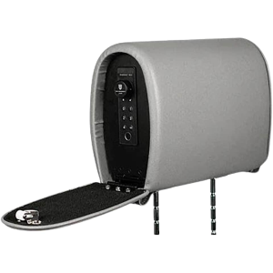 The Headrest Safe Company Slide Headrest Safe and Non-Safe Bundle Dark Gray Vinyl