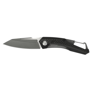 Kershaw Reverb Pocket Knife 2.5" Modified Drop Point 8Cr13MoV Stainless Steel Blade G-10/Carbon Fiber Handle Black