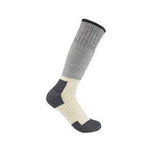 Carhartt Men's Arctic Heavyweight Boot Socks Heather Black Large