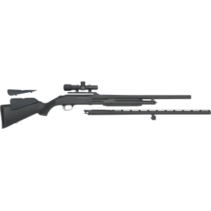 Mossberg 500 Combo Pump 12 Gauge Shotgun 28" Blued Barrel Black Parallel Comb Stock with Dead Ringer Scope