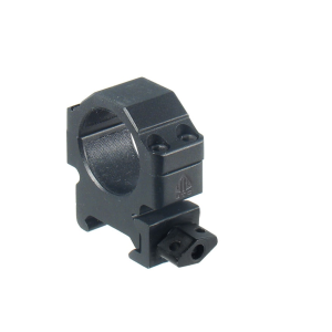 UTG Max Strength Tactical 4 Hole QD Twist Lock Picatinny 1" Scope Rings Matte Black Low