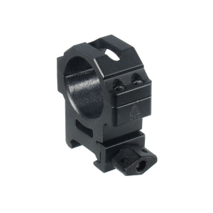 UTG Max Strength Tactical 4 Hole QD Twist Lock Picatinny 30mm Scope Rings Matte Black Medium