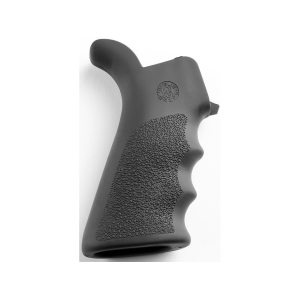 Hogue OverMolded Beavertail AR-15 Pistol Grip with Finger Grooves Rubber Gray
