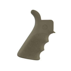 Hogue OverMolded Beavertail AR-15 Pistol Grip with Finger Grooves Rubber Flat Dark Earth
