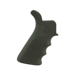 Hogue OverMolded Beavertail AR-15 Pistol Grip with Finger Grooves Rubber Olive Drab