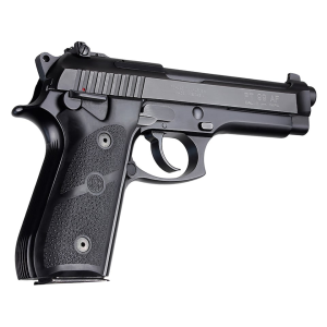 Hogue Rubber Grip Panels for Taurus PT92, PT99, PT100, PT101 With Frame Mounted Safety Black