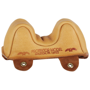 Protektor Owl Ear Rifle Front Shooting Rest Bag Narrow Leather Tan Filled
