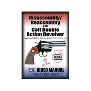 American Gunsmithing Institute (AGI) Disassembly and Reassembly Course Video "Colt Double Action Revolvers" DVD