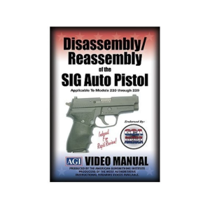 American Gunsmithing Institute (AGI) Disassembly and Reassembly Course Video "Sig Sauer Auto Pistols" DVD