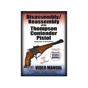 American Gunsmithing Institute (AGI) Disassembly and Reassembly Course Video "Thompson Contender Pistols" DVD