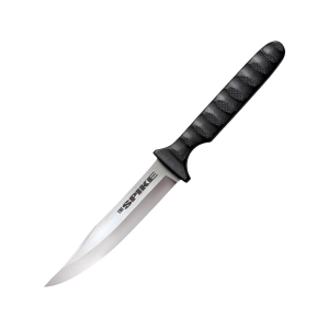 Cold Steel Spike Fixed Blade Knife 4" Clip Point 4116 Krupp Satin Blade Griv-Ex Handle Black