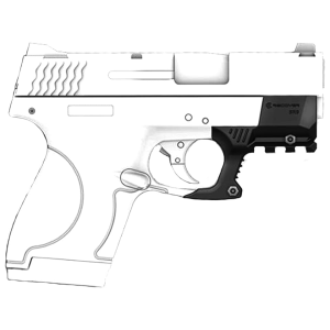 Recover Tactical Compact Picatinny Rail for Smith & Wesson M&P Shield 9, 40 Polymer Black