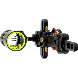 HHA Tetra Max RYZ X3 3-Pin Bow Sight Dovetail Mount .019 Pin Diameter Right Hand Black - Hha Sports