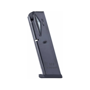 Mec-Gar Magazine for Beretta 92FS, 92G, 92X, M9 9mm 10-Round Steel Blue