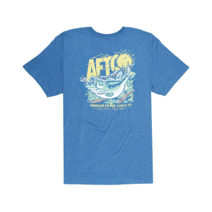 AFTCO Men's Shelter T Shirt Azure Heather Large