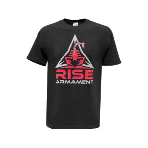 Rise Armament Men's Logo Short Sleeve Crew Neck T Shirt Black Large