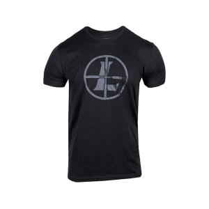Leupold Men's Distressed Reticle Short Sleeve Crew Neck T Shirt Black 2XL