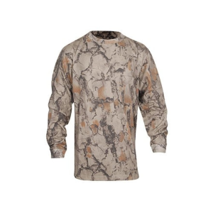Natural Gear Men's Hunting Long Sleeve Crew Neck Pocket T Shirt Natural Gear Camo 2XL - Natural Gear