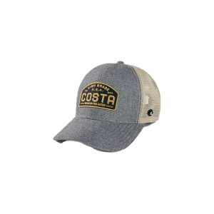 Costa Del Mar Mens High Grade Trucker Hat Gray - Costa Del Mar