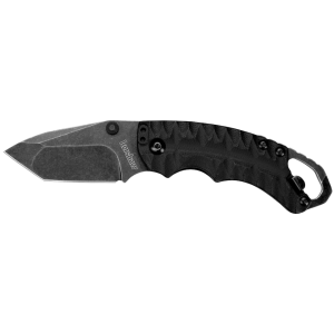Kershaw Shuffle II Pocket Knife 2.6" Tanto Point 8Cr13MoV BlackWash Blade Nylon Handle Black