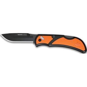 Outdoor Edge RazorEDC LITE Pocket Knife 2.5" Drop Point Stainless Steel Black Blade Glass Reinforced Nylon (GRN) Handle Orange