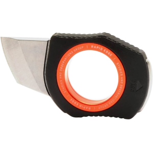 SOG Rapid Edge Fixed Blade Knife 1" Tanto Point Stainless Satin Blade Aluminum Handle Black/Red