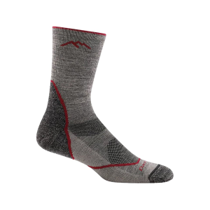 Darn Tough Men's Light Hiker Lightweight Cushion Micro Crew Socks Taupe Large