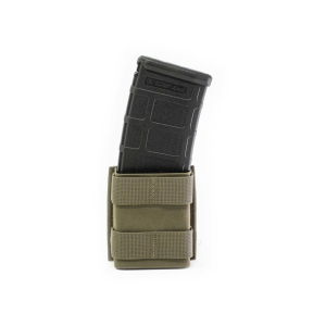 Esstac KYWI Short Single 5.56 AR-15 Rifle Magazine Pouch with MOLLE Nylon Ranger Green - Esstac