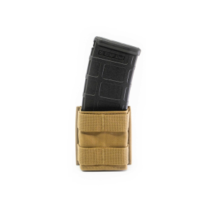 Esstac KYWI Short Single 5.56 AR-15 Rifle Magazine Pouch with MOLLE Nylon Coyote Brown - Esstac