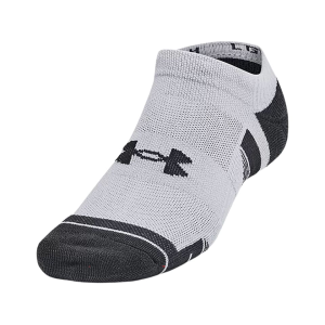 Under Armour Men's Performance Tech No Show Socks Mod Gray Large