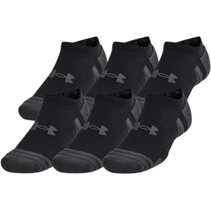Under Armour Men's Performance Tech No Show Socks Black Large