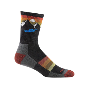 Darn Tough Men's Sunset Ridge Lightweight Cushion Micro Crew Socks Charcoal Large