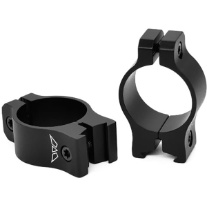 Warne Vapor Rimfire 3/8" Dovetail 1" Scope Rings Matte Black Low