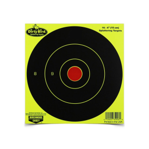 Birchwood Casey Dirty Bird Yellow 6" Bullseye Target 100PK