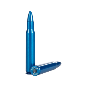 A-ZOOM Action Proving Dummy Round Snap Cap Blue Value Pack 30-06 Aluminum 5PK