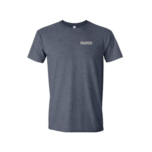 Glock Men's Pistol Flag Short Sleeve Crew Neck T Shirt Navy Heather 2XL