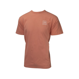 Glock Men's Crossover Short Sleeve Crew Neck T Shirt Coral 2XL