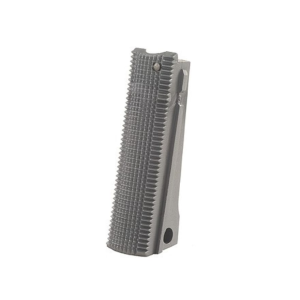 Kimber 1911 Government, Commander Flat Mainspring Housing Checkered 20 LPI Polymer Silver