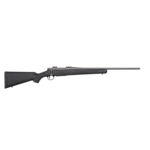 Mossberg Patriot Bolt Action Rifle 243 Winchester 22" Fluted Cerakote Black Barrel Cerakote Black Frame Black Field Stock