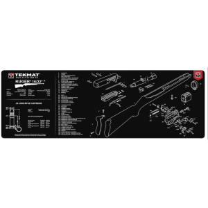 Tekmat Long Gun Ruger 10/22 Gun Cleaning Mat Black