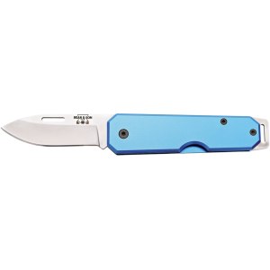 Bear & Son 110 Pocket Knife 2.375" Drop Point 440HC Satin Blade Aluminum Handle Blue