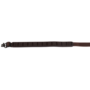 Quake Claw Slimline Rifle Sling with Swivel Nylon and Rubber Brown