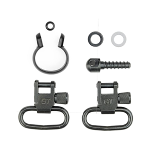 GrovTec Barrel Band Set 1-Piece Winchester, Marlin Centerfire Lever .645-.660" Tube Diameter Rear Screw Swivel Stud 1" Steel Black