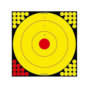 Birchwood Casey Long Range 17.75" Bullseye Target 5PK with 200 Pasters