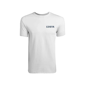 Costa Del Mar Men's Costa Flag Short Sleeve Crew Neck T Shirt White Large - Costa Del Mar