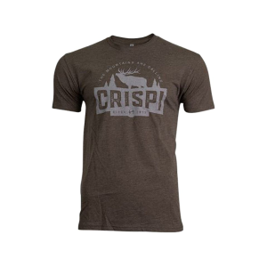 Crispi Boots Men's The Elk Short Sleeve Crew Neck T Shirt Espresso XL