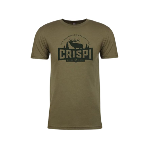 Crispi Boots Men's The Elk Short Sleeve Crew Neck T Shirt Olive XL