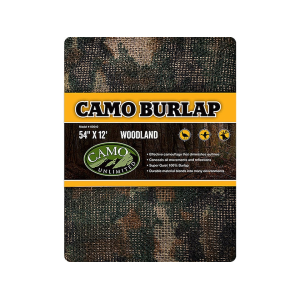 Camo Unlimited 12' Heavy Duty Camo Burlap Blind Material Woodland